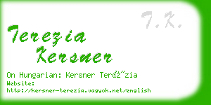 terezia kersner business card